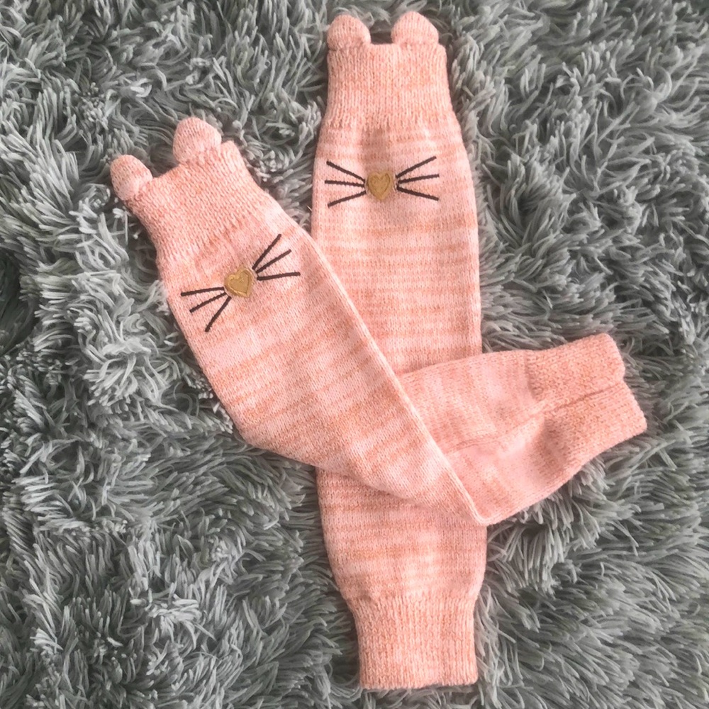 Girls Kitty Leg Warmers